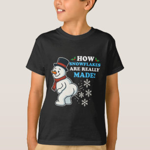 Wie Schneeflocken wirklich gemacht werden Weihnach T-Shirt