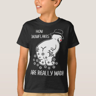 Wie Schneeflocken wirklich zu sonnigen Weihnachtsf T-Shirt