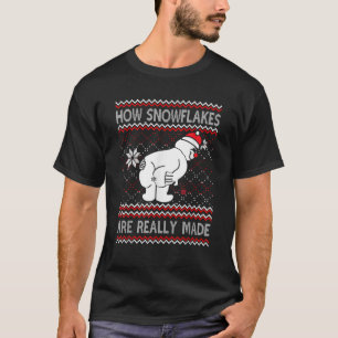 Wie Schneeflocken wirklich zum Schneemann gemacht T-Shirt