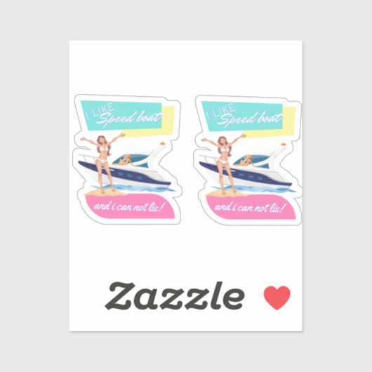 wie Schnellboot Aufkleber (Blatt)