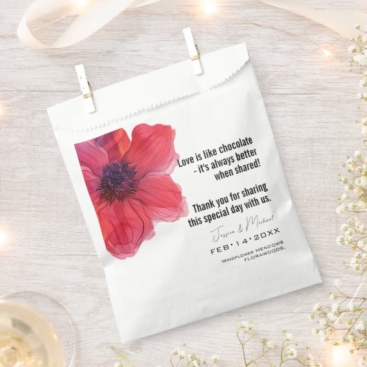 Wie Schokolade.... Anemone Dreamscape Wedding Geschenktütchen (Ausgeschnitten)