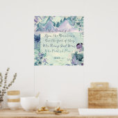 Wie schön auf den Bergen Poster (Küche)