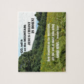 Wie schön auf den Bergen Weihnachten Puzzle (Vertikal)