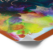 Wie schön die Blätter, Print, 17"x12" Poster (Ecke)