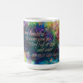 "Wie schön die Blätter...", Tasse (Mittel)