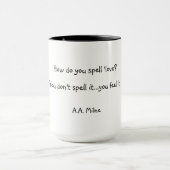 Wie schreibt man Liebe? Tasse (Zentrum)