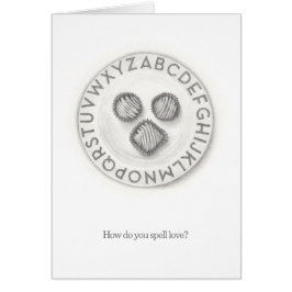 Wie schreibt man Liebe? Valentine