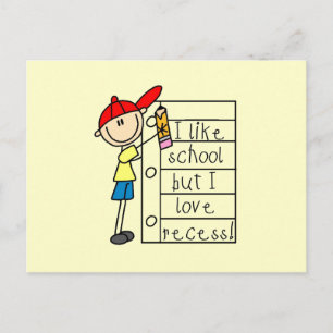 Wie Schule Liebe Pause Postkarte