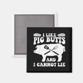 Wie Schweineärsche Bbq Barbecue Grilling Koch Flei Magnet (Vorderseite/Rückseite)