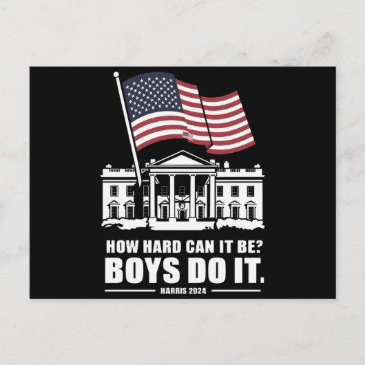 Wie schwer kann es Jungen sein, es zu tun Harris 2 Postkarte (Vorderseite)
