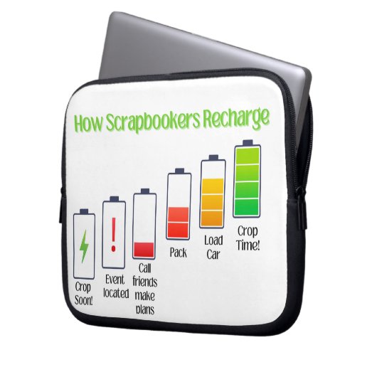 Wie Scrapbookers umladen Laptopschutzhülle (Vorderseite Links)