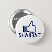 Wie Shabbat Button (Vorne & Hinten)
