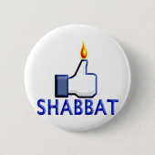 Wie Shabbat Button (Vorderseite)
