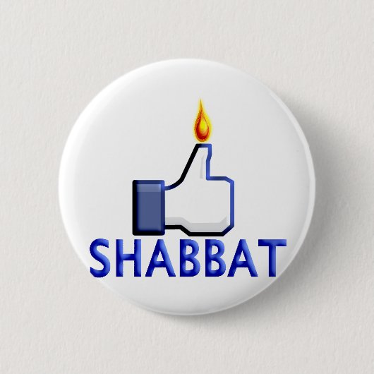 Wie Shabbat Button (Vorderseite)