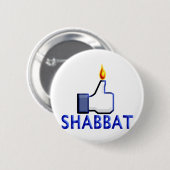 Wie Shabbat Button (Vorne & Hinten)