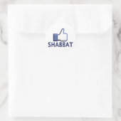 Wie Shabbat Runder Aufkleber (Tasche)