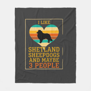 Wie Shetland Sheepdogs Vielleicht Menschen Hund He Fleecedecke