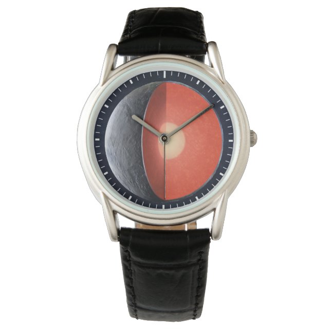 Wie sich ein Felsplanet bildet. Armbanduhr (Vorderseite)