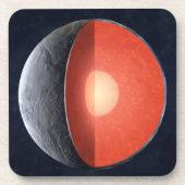 Wie sich ein Felsplanet bildet. Getränkeuntersetzer (Vorderseite)