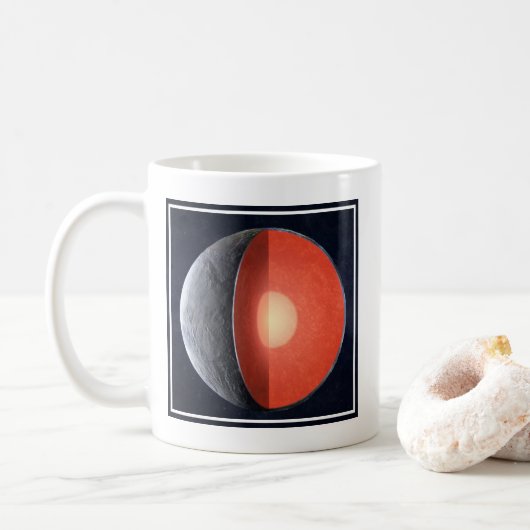 Wie sich ein Felsplanet bildet. Kaffeetasse (Mit Donut)