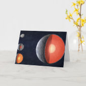 Wie sich ein Felsplanet bildet. Karte (Gelbe Blume)