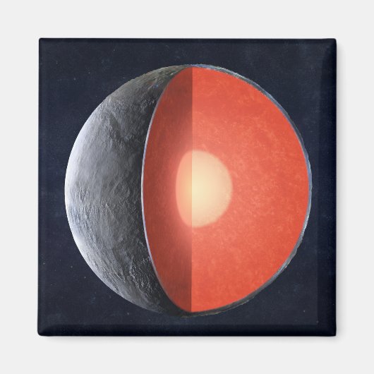 Wie sich ein Felsplanet bildet. Magnet (Vorne)