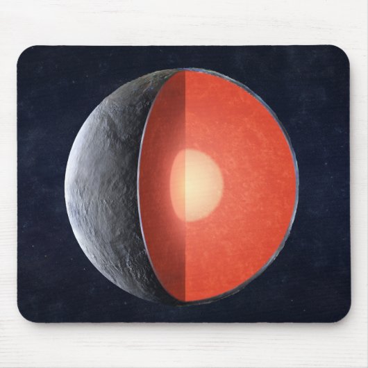 Wie sich ein Felsplanet bildet. Mousepad (Vorne)