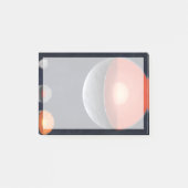 Wie sich ein Felsplanet bildet. Post-it Klebezettel (Vorderseite)