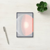 Wie sich ein Felsplanet bildet. Post-it Klebezettel (Büro)