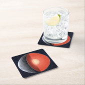 Wie sich ein Felsplanet bildet. Rechteckiger Pappuntersetzer (Vor Ort)