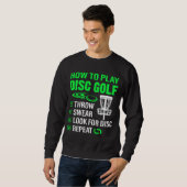Wie Sie den Disc Golf Funny Frisbee Golfing Player Sweatshirt (Vorne ganz)