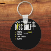 Wie Sie Disk Golf Frisbee Disk Spaß Disk wiedergeb Schlüsselanhänger (Vorderseite)