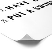 Wie Sie einen Swimsuit Body DRUCKEN haben! Poster (Ecke)