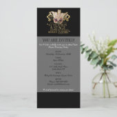 Wie Sie es Bühne-Zitat mögen (Goldversion) Einladung (Stehend Vorderseite)