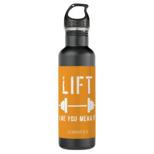 Wie Sie es Gemein haben Orangefarbene Weißwasserfl Edelstahlflasche