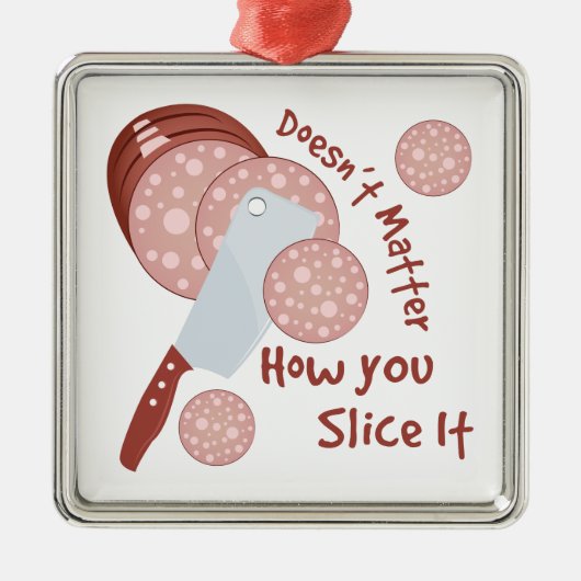 Wie Sie es schneiden Silbernes Ornament (Vorne)