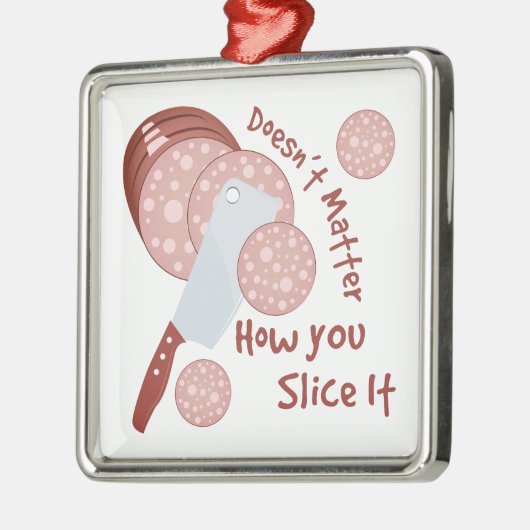 Wie Sie es schneiden Silbernes Ornament (Links)