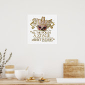 Wie Sie es wollen Bühne Angebot (Gold-Version) Poster (Küche)