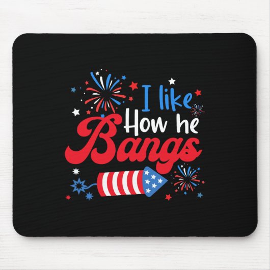 Wie sie Feuerwerke explodiert Funny Couple 4th O Mousepad (Vorne)