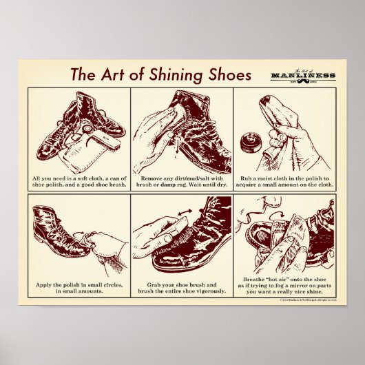 Wie Sie Ihre Schuhe Illustrierten Guide Poster (Vorne)
