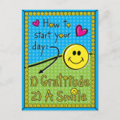 Wie Sie Ihren Tag beginnen_ Postkarte (Vorderseite)