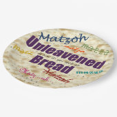 Wie Sie Matzah-Pappteller für Passahfest Pappteller (Schrägansicht)