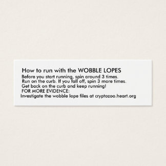 Wie Sie mit den WOBBLE LOPES laufen.