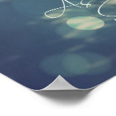 Wie Sie möchten Zitat mit Kronleuchter Poster (Ecke)