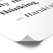 Wie Sie selbst denken - Zitat von Murakami Poster (Ecke)