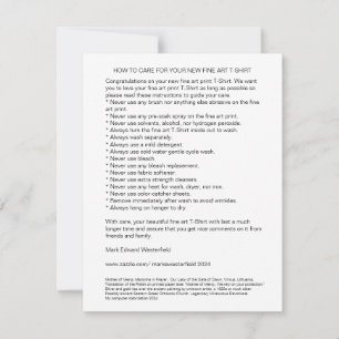 WIE SIE SICH UM IHRE FEINE KUNST-T - SHIRT-Flachka