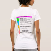 Wie Sie Trainings-Sonnenblume glauben T-Shirt (Rückseite)