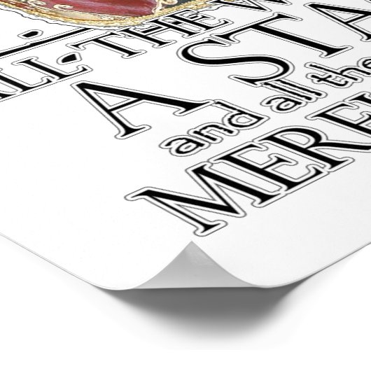 Wie Sie wollen Zitat Poster (Ecke)