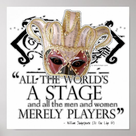 Wie Sie wollen Zitat Poster (Vorne)