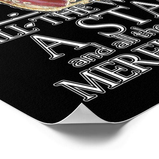 Wie Sie wollen Zitat Poster (Ecke)